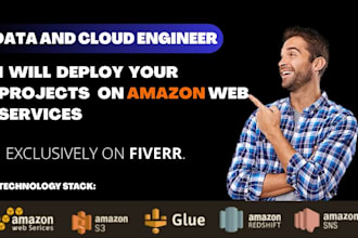 set up AWS data engineering services, pipelines, etl workflows