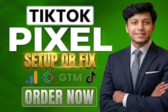 setup tiktok pixel and tiktok conversion API tracking