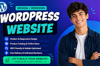 design a responsive website with product catalog