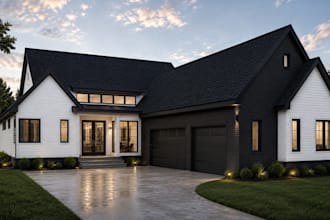 create realistic exterior architectural renderings