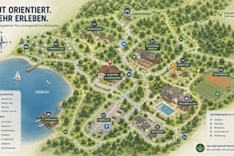 design professional tourism, festival and wayfinding maps