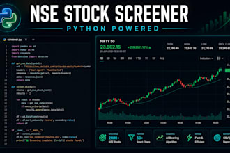 build a python momentum stock screener for nse nifty 500