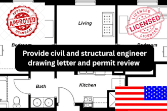 do civil and structural engineering design, drawings,  letter and calculations
