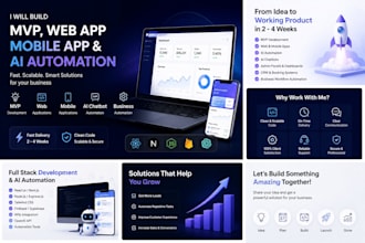 build your mvp, web app, or saas product with ai features