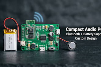 do compact audio amplifier pcb design with bluetooth and battery support