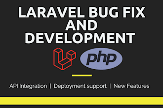 fix laravel PHP bugs, errors and backend issues