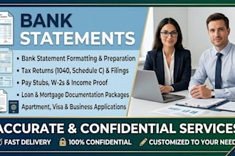 reconcile bank statements for loan applications