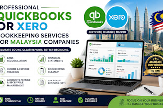provide quickbooks or xero bookkeeping services for malaysia companies