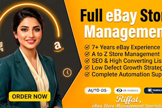 be your virtual assistant for ebay SEO and complete store management