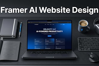 design a framer ai website for startup or saas with cms and SEO