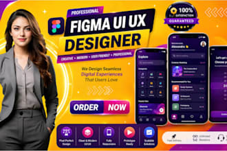 do figma website UI UX, dashboard UI UX mobile app design in figma