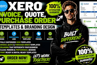 design xero invoice templates quotes purchase orders branding