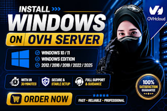 install windows on ovh servers