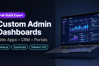 build a custom admin dashboard or web applications