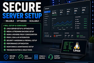 setup secure linux streaming servers and media backend infrastructure