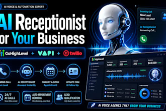 create gohighlevel ai receptionist using vapi openai twilio highlevel expert