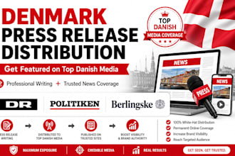 write and distribute your denmark press release to top leading danish news sites