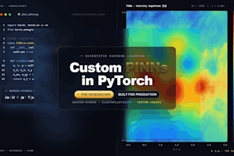 develop custom physics informed neural networks pinns in pytorch