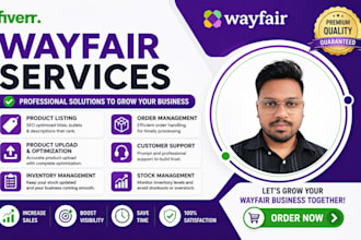be your wayfair VA for SEO listing and store management