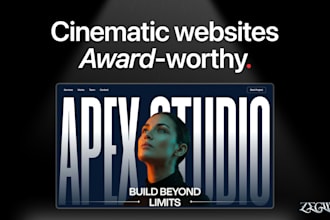 design a premium cinematic website that is award worthy