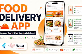 build a food delivery app like uber eats with admin and driver app