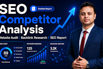 do competitors analysis and website audit report for better ranking