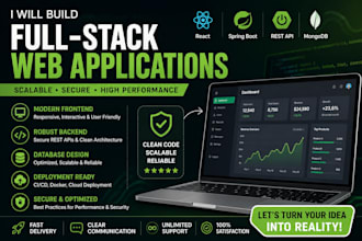 develop a scalable fullstack web application