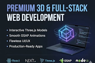 build a stunning three js 3d website with gsap animations using next js