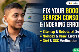 fix google search console errors, indexing issues, and sitemap