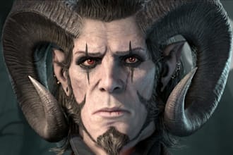 create dark fantasy character model for game and film, cinematic, fantasy world