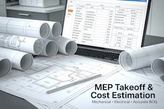 do mechanical and electrical takeoff with accurate cost estimation