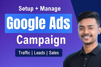 setup and manage google ads for ecommerce, shopify store