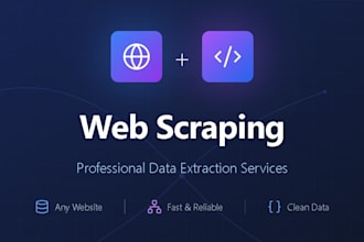 build a web scraper to extract any website data for you