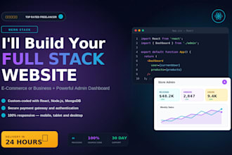 build a full functional business website with dashboard and payment gateway