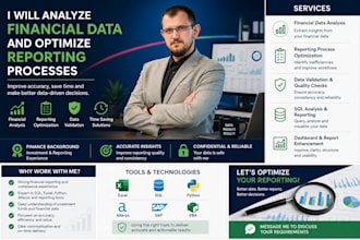 analyze financial data and optimize reporting processes