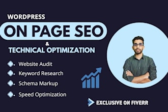 do wordpress onpage SEO, technical optimization