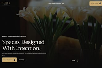 design and build a framer website or landing page