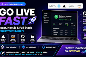 deploy react next js website to netlify vercel rocket new deploy aws github