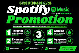 do professional spotify music promotion and playlist pitching