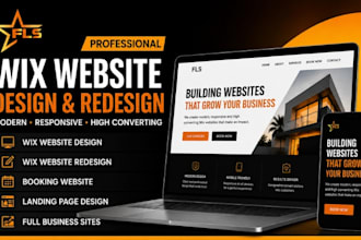 wix website redesign wix website design booking website wix landing page design