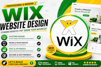 wix design, redesign landing page, SEO wix website for startups or businesses