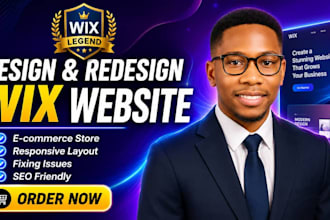 create a modern and responsive wix website design