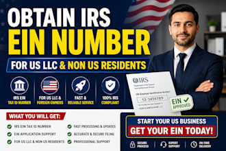 obtain irs ein tax id number for US llc and non US residents