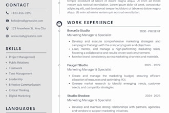 write, design and edit a professional cv or resume
