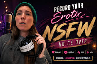 record high quality sultry female voice over for fantasy