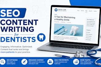 write SEO optimized content for dentist and dental clinic website