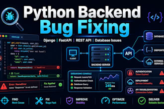 fix django, fastapi, drf bugs and backend API errors