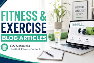 write fitness and exercise blog articles