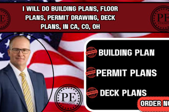 do permit plans, basement plan, deck plan, hvac plan, dadu plan in california