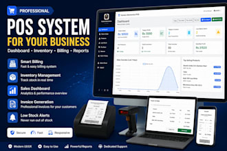 build a professional pos system with dashboard and inventory management